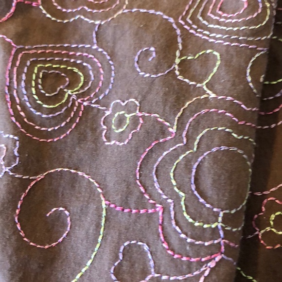 Penelope Mack Brown embroidered floral sundress - Picture 2 of 4